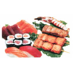 O12 Mix Maki Sushi Sashimi Brochettes